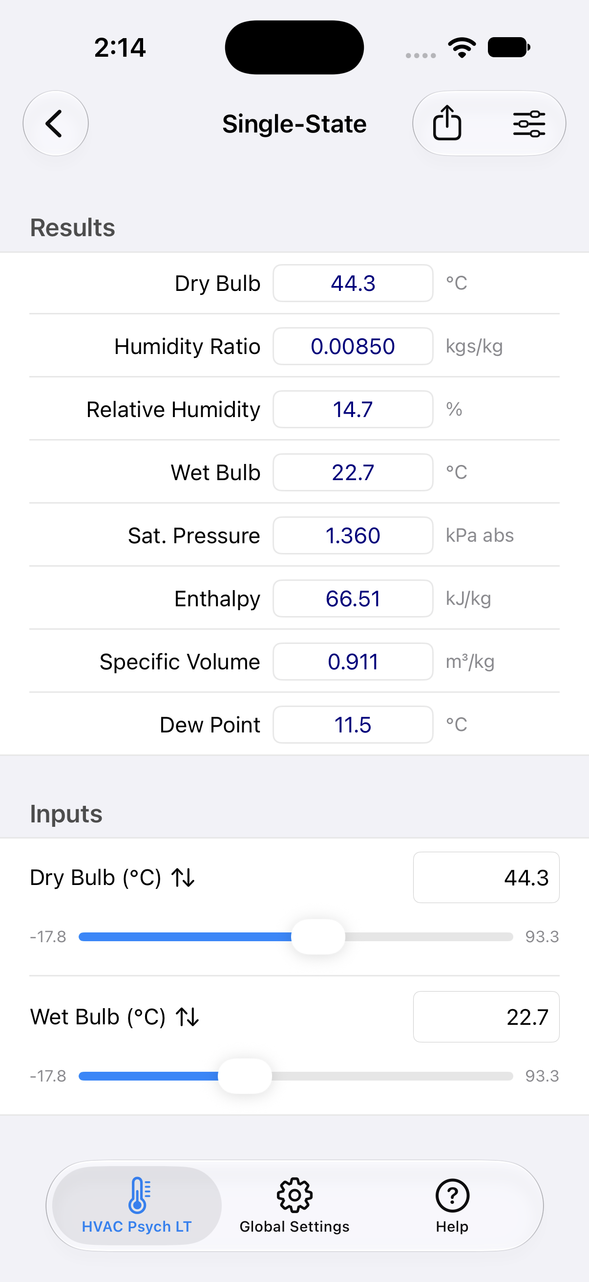 Psychrometric Plus App