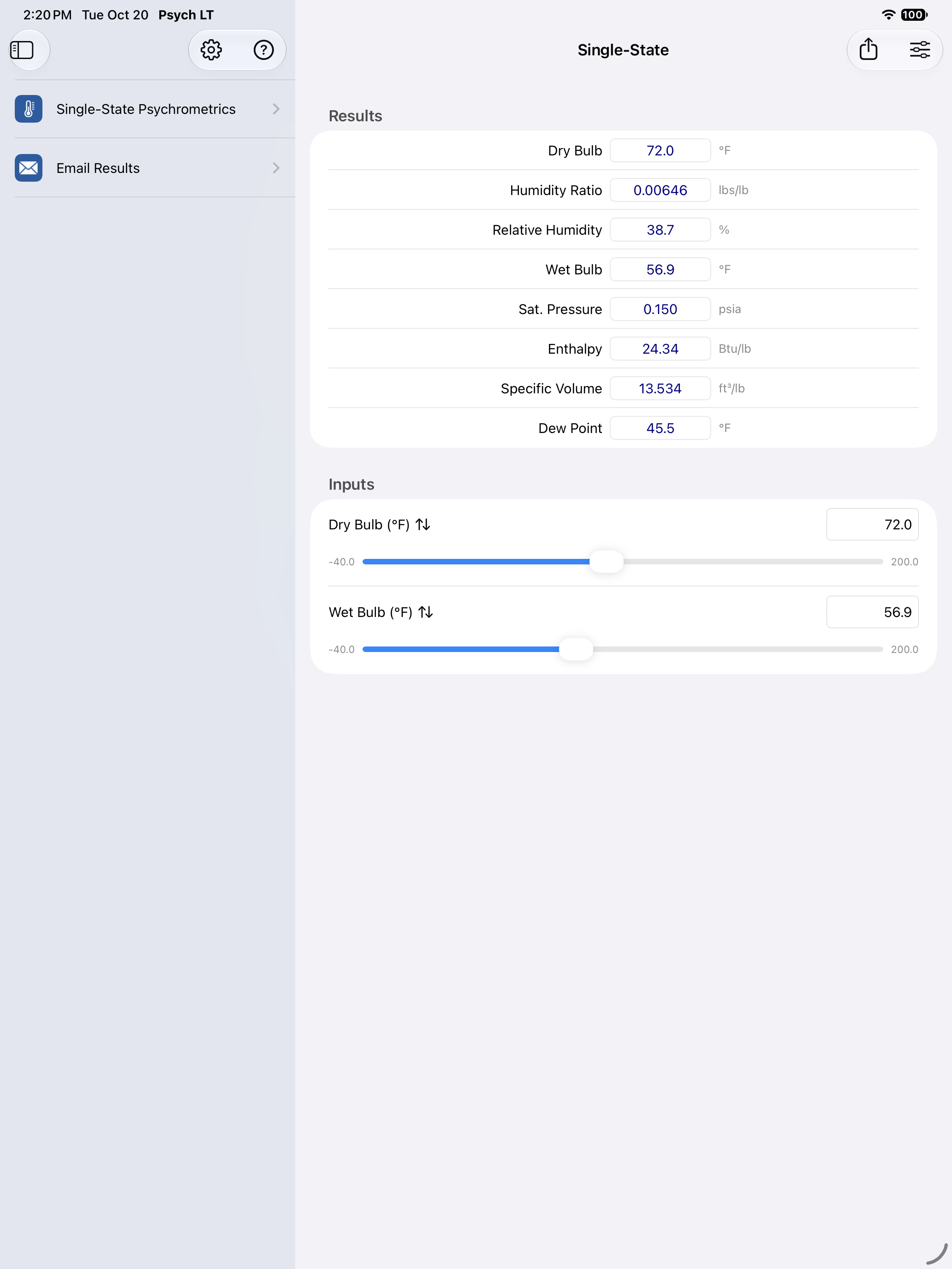 Psychrometric Plus App