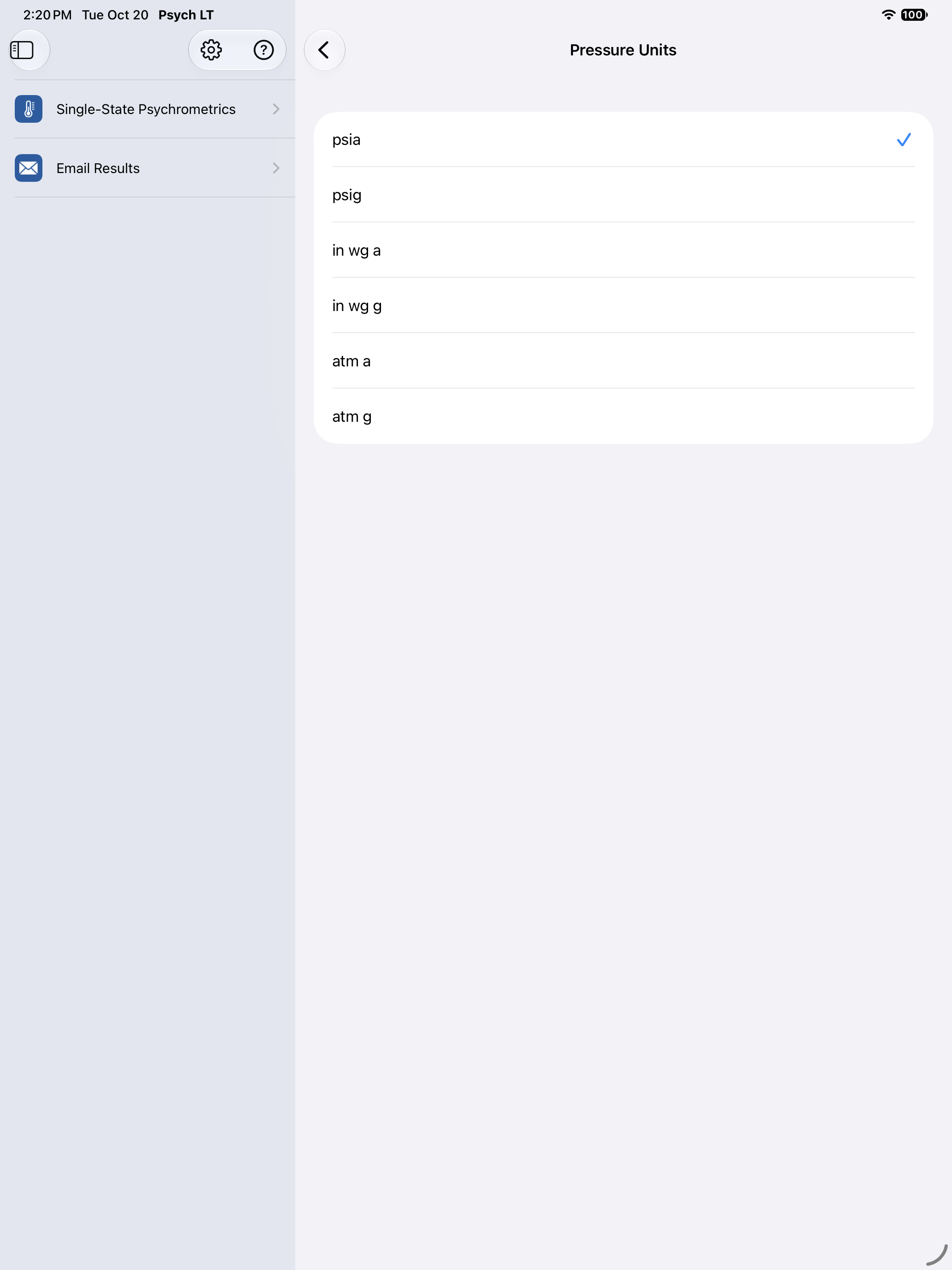 Psychrometric Plus App