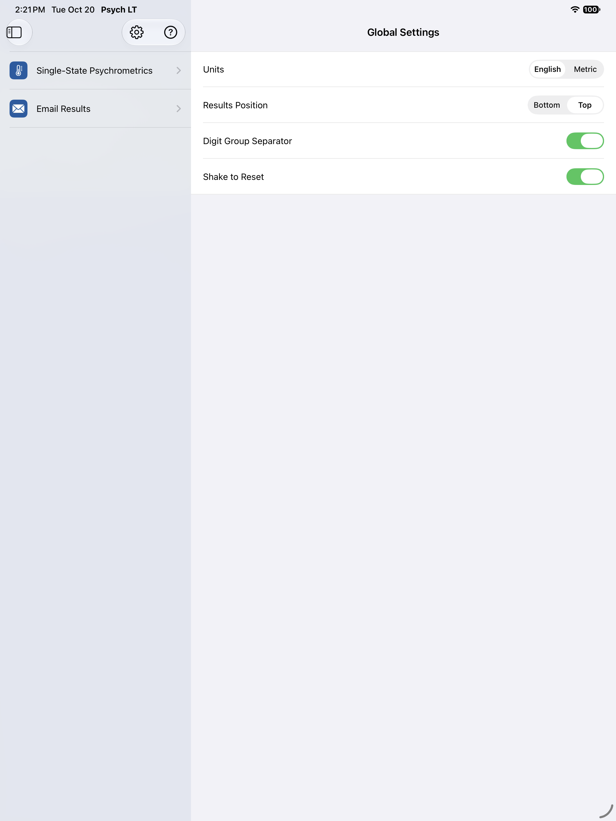 Psychrometric Plus App