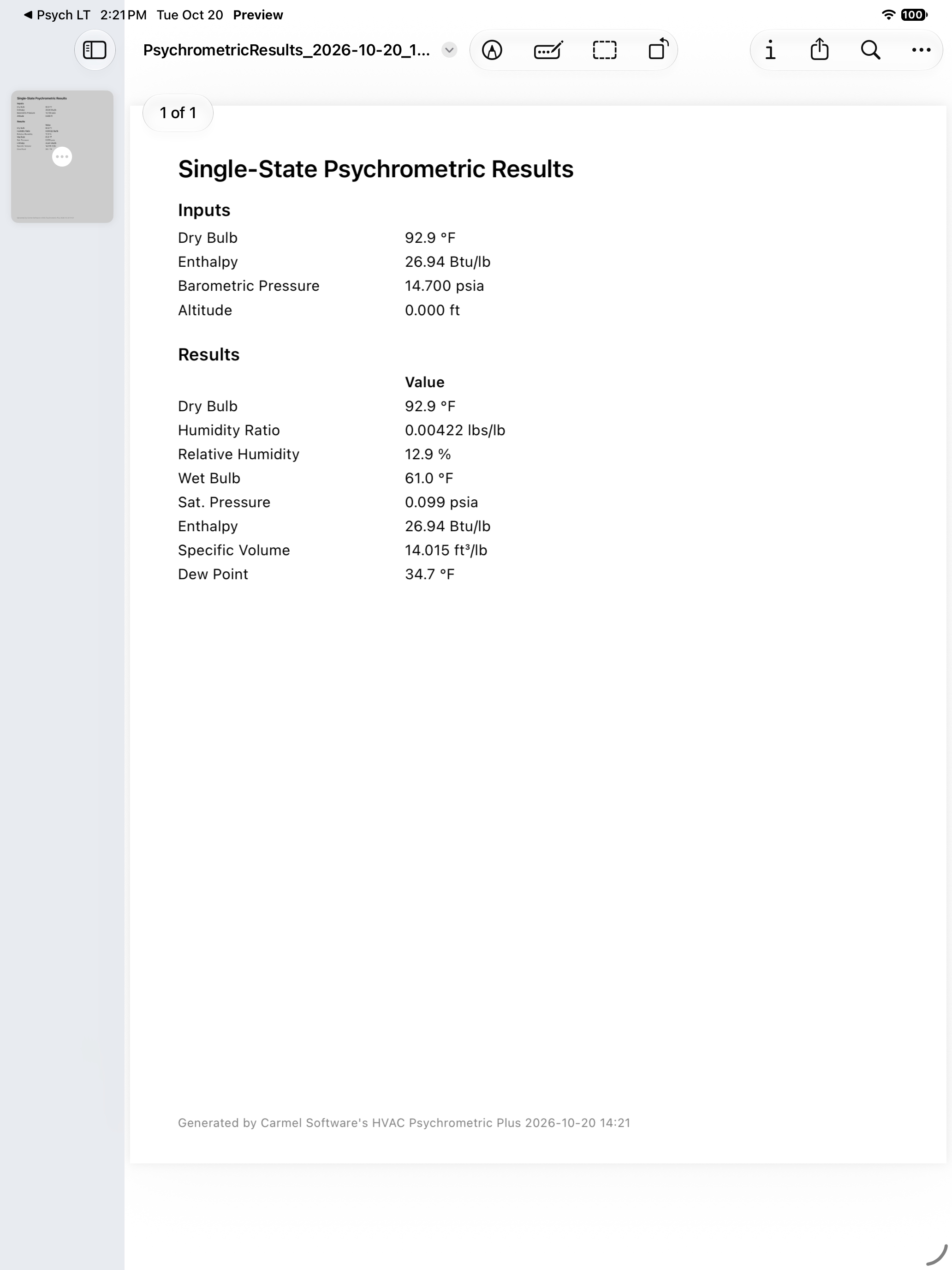 Psychrometric Plus App