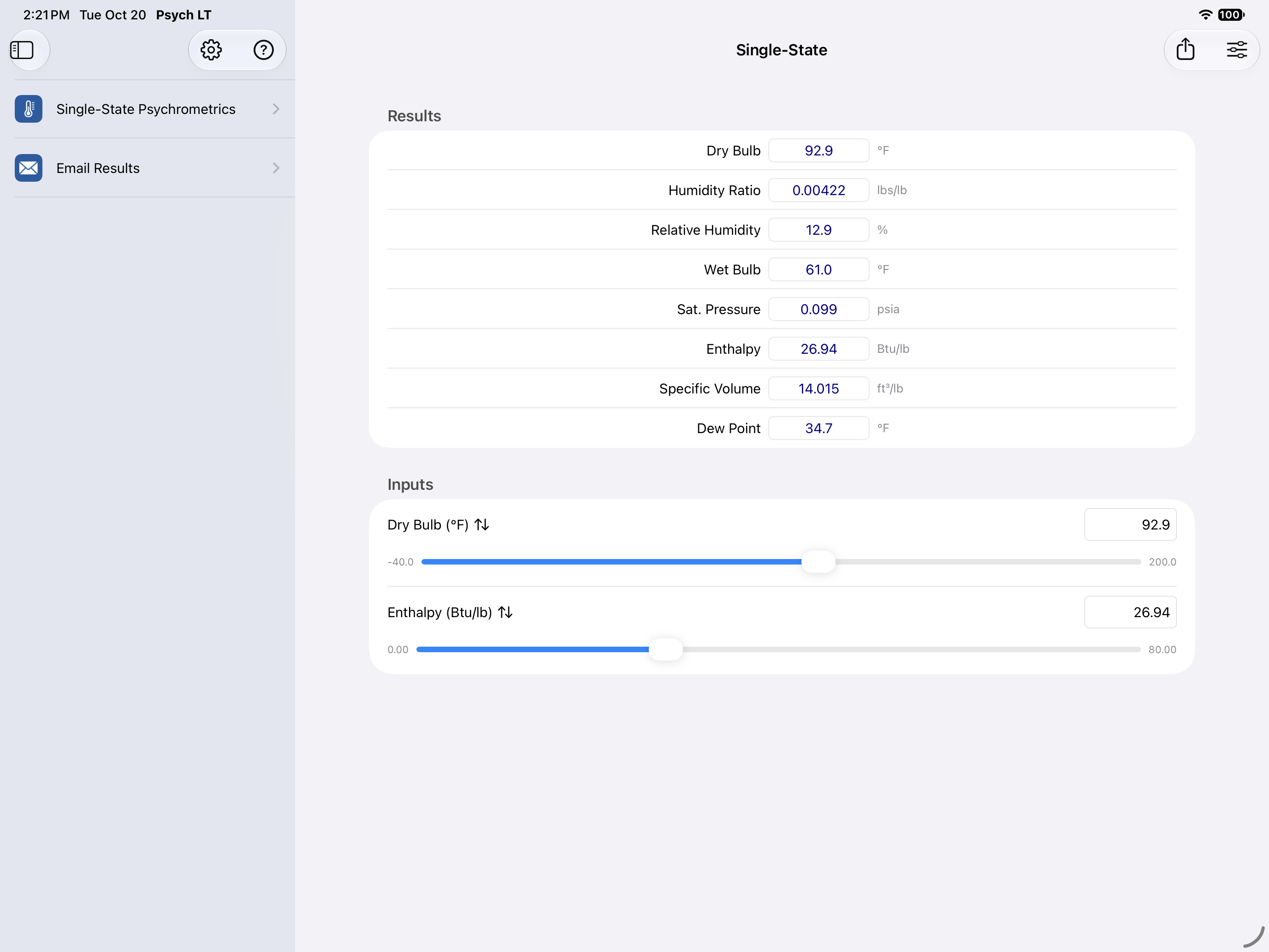 Psychrometric Plus App