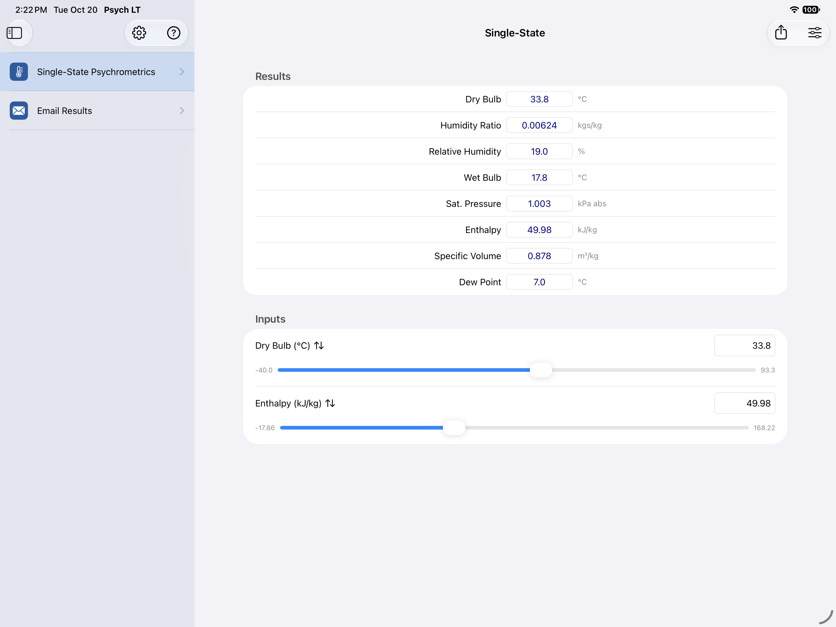 Psychrometric Plus App