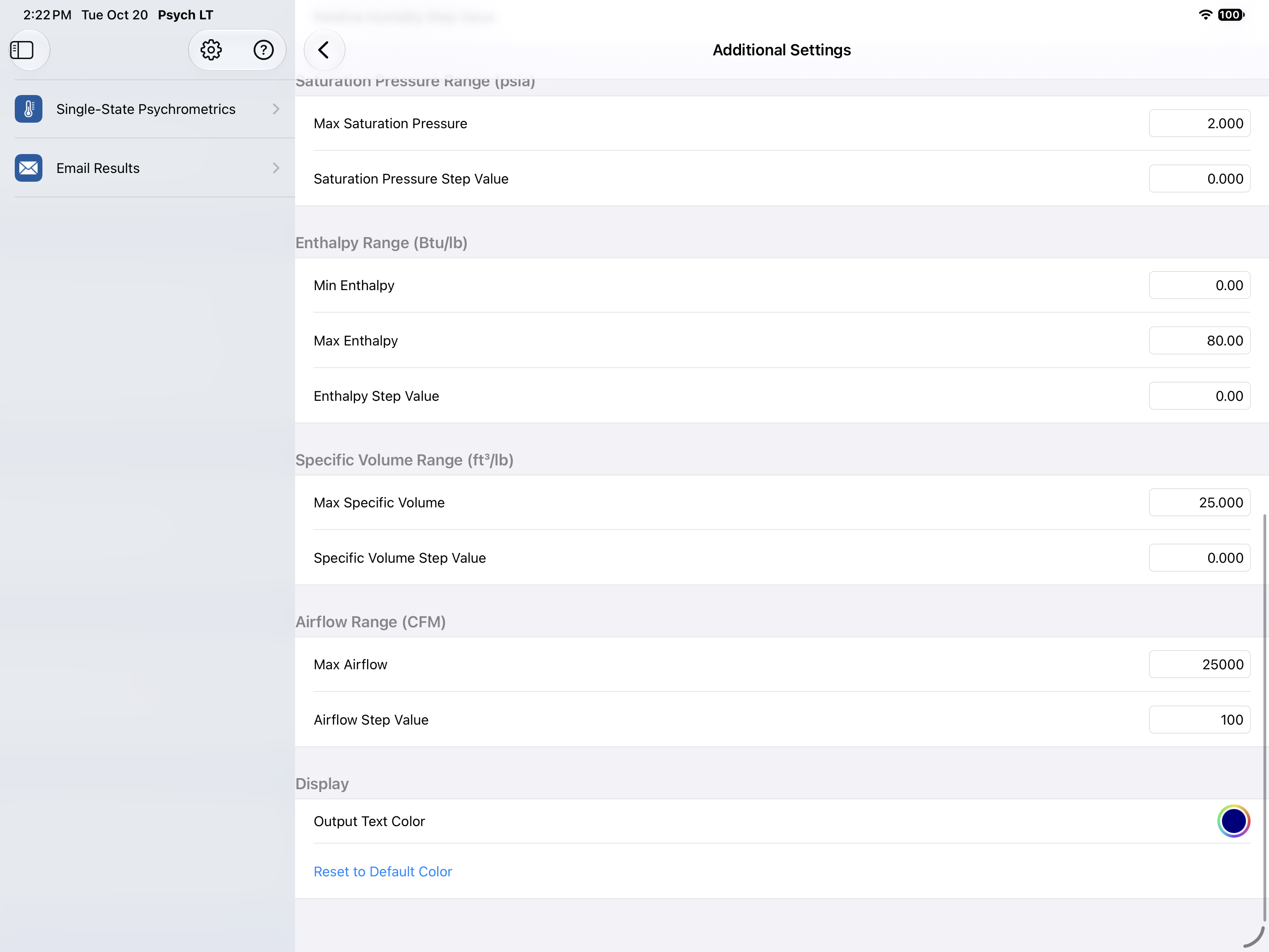 Psychrometric Plus App
