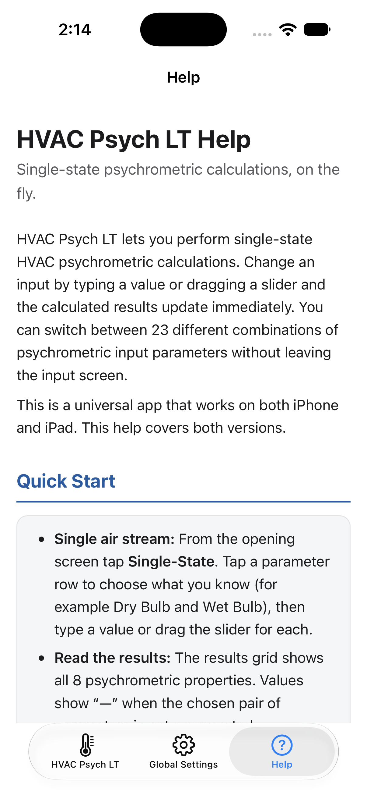 Psychrometric Plus App