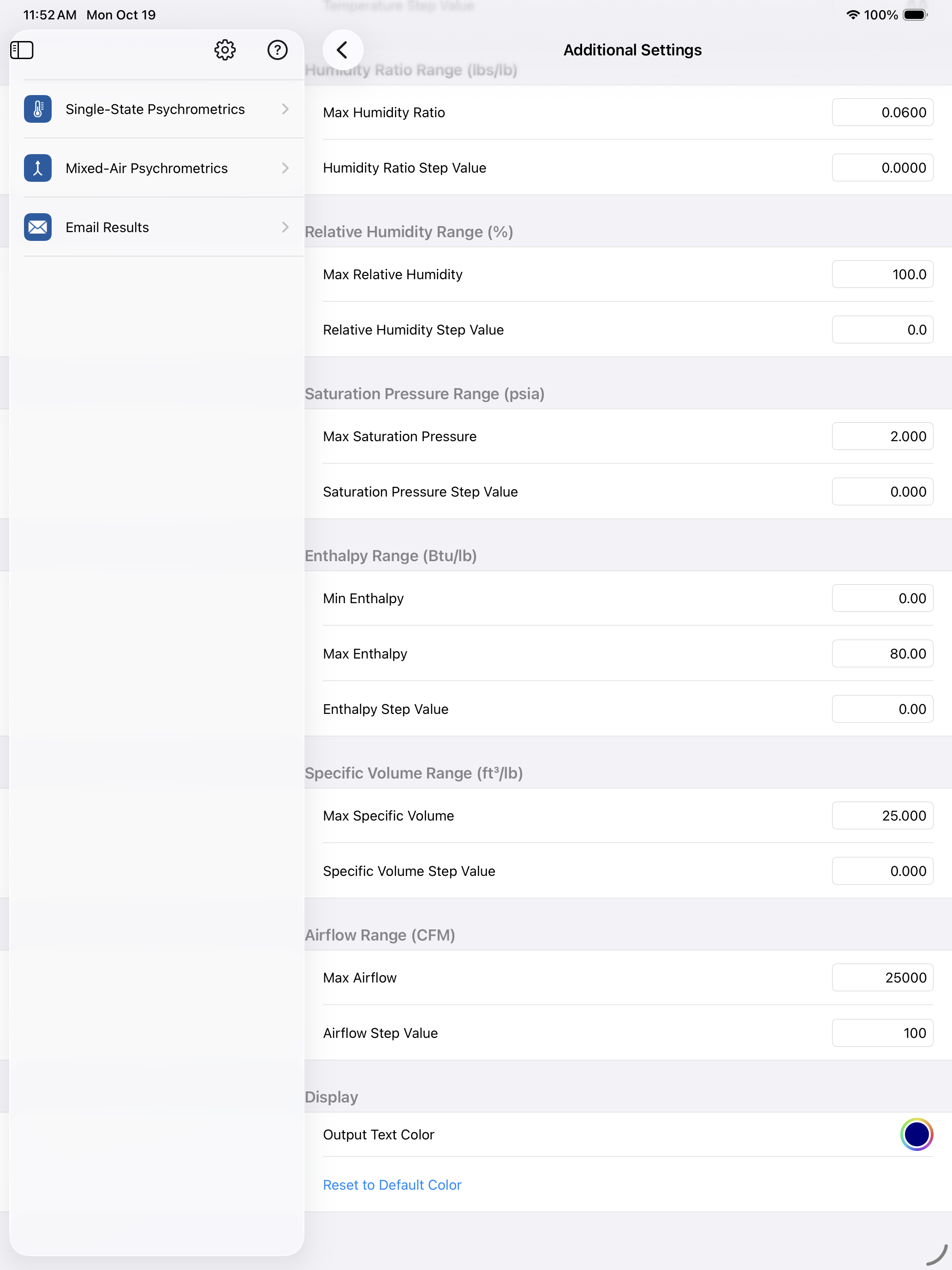 Psychrometric Plus App